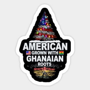 Christmas Tree  American Grown With Ghanaian Roots - Gift for Ghanaian From Ghana Sticker